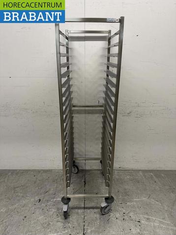 Chariot Tournus Regal en acier inoxydable 18 x Bakerynorm 60, Verzenden