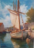 Enzo Coppola (1955) - Barche nel porto