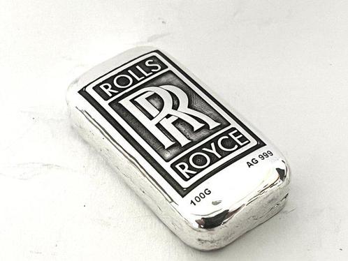 100 grammes - Argent .999 - -No Reserve- Rolls Royce (Sans, Postzegels en Munten, Edelmetalen en Baren