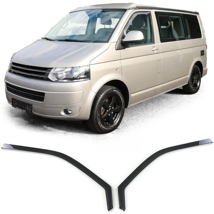 Zijwindschermen - voor VW Bus T5/T6 vanaf 04/2003 - Black..., Autos : Divers, Tuning & Styling, Enlèvement ou Envoi
