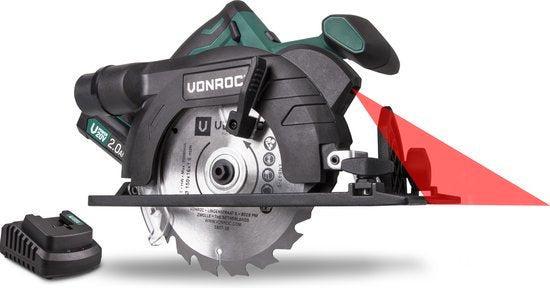 2dekans | VONROC Accu Cirkelzaag – VPower 20V – Incl. 1x, Doe-het-zelf en Bouw, Gereedschap | Zaagmachines, Ophalen of Verzenden