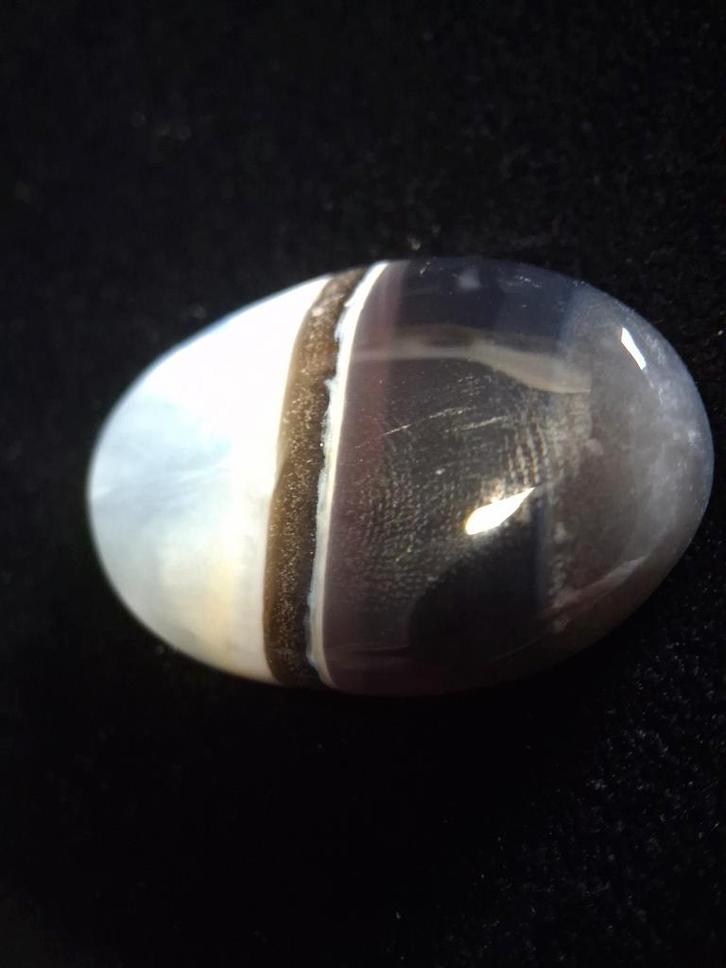 Natural Owyhee Blue Opal Cabochon - 43.669 ct - oval - strip, Bijoux, Sacs & Beauté, Pierres précieuses, Envoi