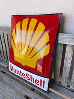 Enseigne en émail - Plaque émaillée SHELL – Huiles – XXL, 60