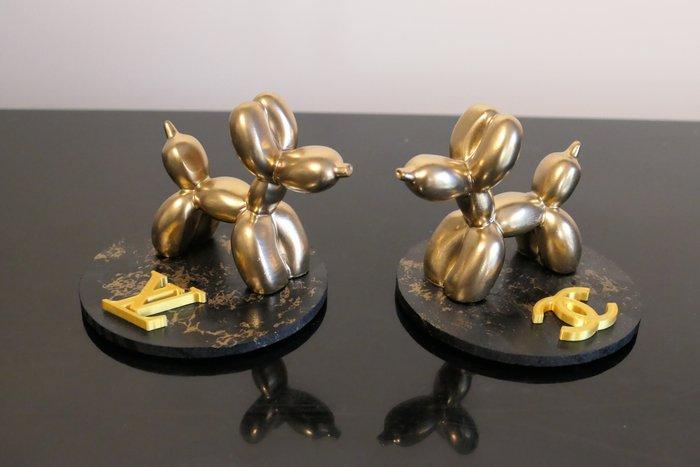 RichART - Lot de 2 balloon dog version Chanel et Louis, Antiek en Kunst, Kunst | Designobjecten
