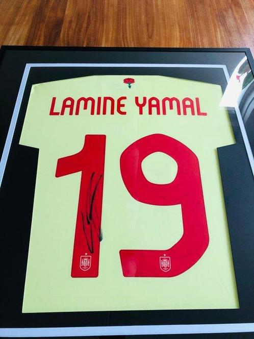 Lamine Yamal - Official Signed Spain 2024 Away Jersey, Verzamelen, Overige Verzamelen