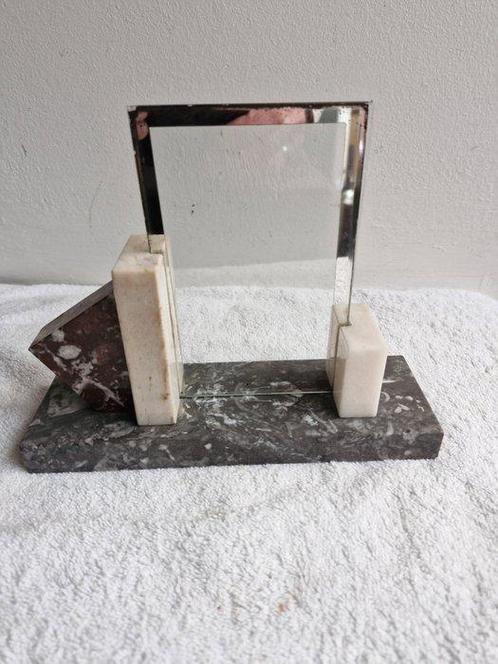 Fotolijst  - marmer, glas, Antiek en Kunst, Kunst | Designobjecten