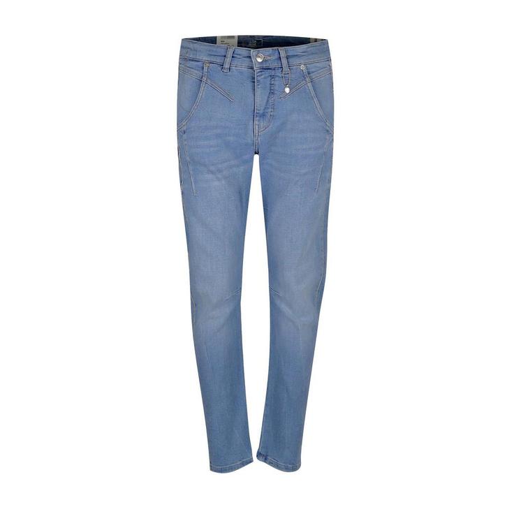 MAC • blauwe Rich jeans met bies • 36, Kleding | Dames, Broeken en Pantalons, Blauw, Nieuw, Maat 36 (S), Verzenden