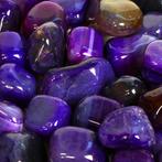 Pas de réserve - Agate violette vive - Pierres polies - Lot