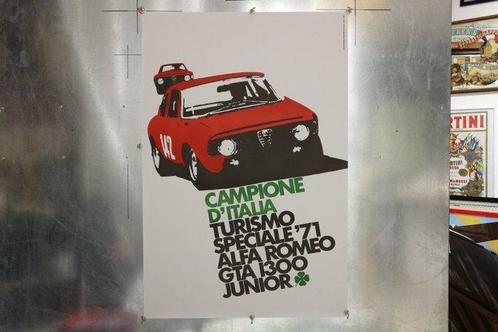 A. Fattorini - Alfa Romeo GTA 1300 Junior Campione d’Italia, Antiek en Kunst, Kunst | Tekeningen en Fotografie