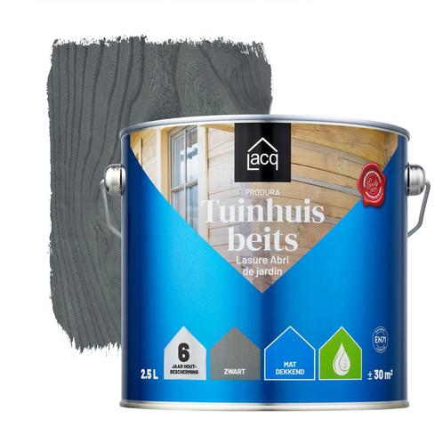 Lacq Tuinhuisbeits Zwart 2.5L, Doe-het-zelf en Bouw, Verf, Beits en Lak, Zwart, Nieuw, Verzenden