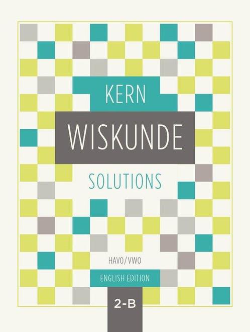 KERN Wiskunde oplossingenboek havo/vwo 2 deel B - English, Boeken, Taal | Engels, Zo goed als nieuw, Verzenden