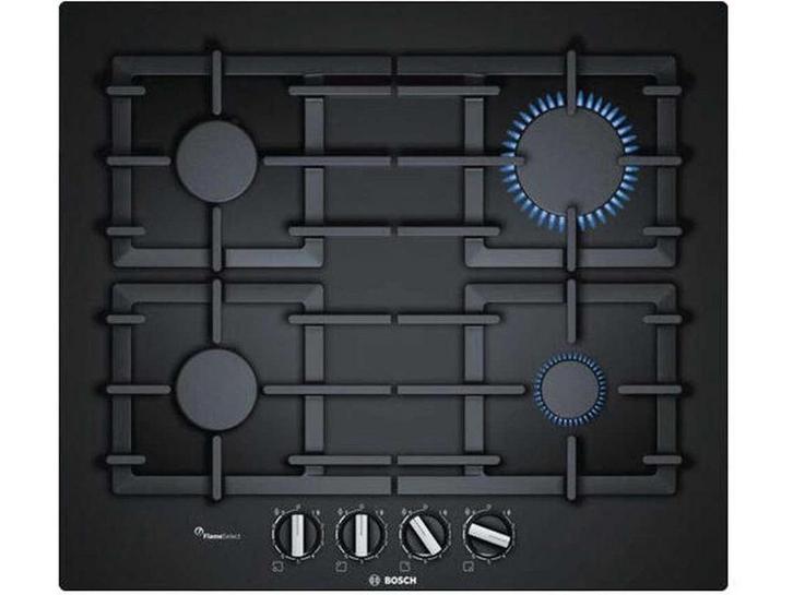 Bosch Serie 6 PPP6A6B90 - Gaskookplaat - 4 zone(s) - Zwart, Elektronische apparatuur, Fornuizen, Zo goed als nieuw, Verzenden