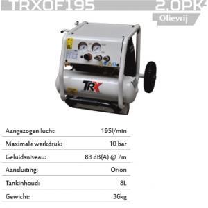 Trx trxof195 compressor 2 pk - olievrij - 195 l/min, Bricolage & Construction, Compresseurs