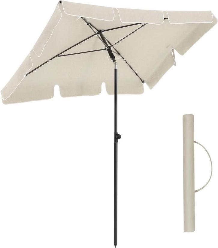 2dekans | SONGMICS Rechthoekige Balkonparasol 200 x 125 cm,, Caravans en Kamperen, Voortenten en Luifels, Ophalen of Verzenden