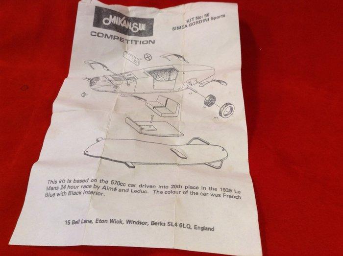 Mikansue Competition - made in England 1:43 - Voiture, Hobby en Vrije tijd, Modelauto's | 1:5 tot 1:12