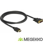 Delock 85653 HDMI naar DVI 24+1 kabel bidirectioneel 1,5 m, Verzenden, Nieuw