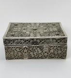 Tabaksdoos - .925 zilver - Zilveren doosje met filigraan.