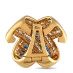 Hanger - 18 karaat 18K geelgouden hanger met 0,76 ct diamant, Handtassen en Accessoires