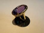 Ring - 14 karaat Geel goud Amethist - Vintage steen ca. 22