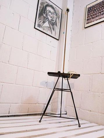 Lamp - Vintage vloerlamp - Legering, Messing, Staal