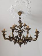 Kroonluchter - Messing - Gigantesco 15 lichten, Antiek en Kunst