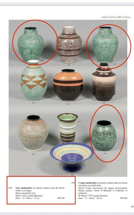 Keramis Boch, Boch Frères, Keramis - Charles Catteau - Vaas, Antiek en Kunst, Antiek | Glaswerk en Kristal