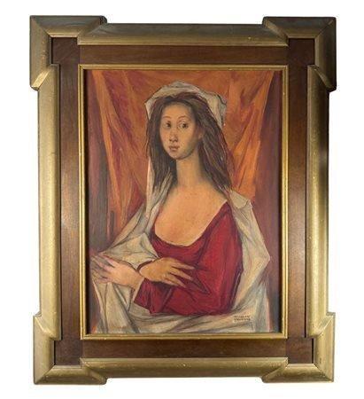 Giuseppe Ciavolino (1918-2011) - Figura di donna, Antiek en Kunst, Kunst | Schilderijen | Klassiek