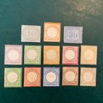 Duitse Rijk 1872 - Lotje van 13 ongebruikte Brutschield, Gestempeld