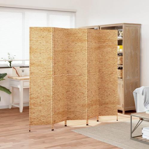 vidaXL Kamerscherm met 5 panelen 205x180 cm waterhyacint, Maison & Meubles, Accessoires pour la Maison | Autre, Envoi