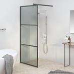 vidaXL Inloopdouchewand 80x195 cm donker ESG-glas zwart, Doe-het-zelf en Bouw, Verzenden, Nieuw