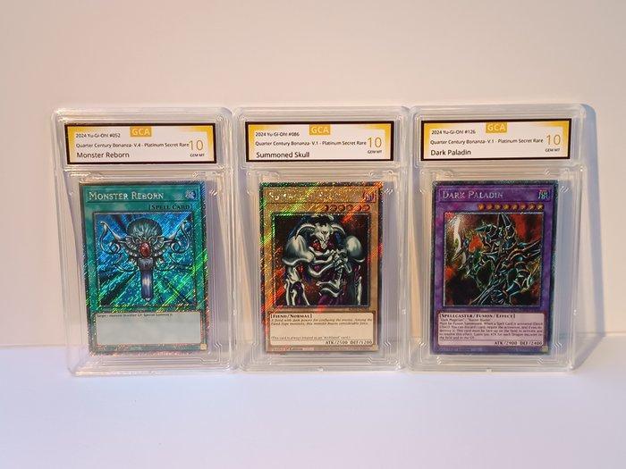 Konami - 3 Card - Yu-Gi-Oh! - Summoned Skull, Dark Paladin, Verzamelen, Overige Verzamelen