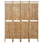 vidaXL Kamerscherm met 4 panelen 160x180 cm bamboe, Huis en Inrichting, Nieuw, Verzenden