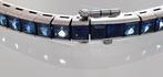 Tennis armband Platina Saffier