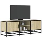 vidaXL Tv-meubel 120x35x41 cm bewerkt hout metaal sonoma, Huis en Inrichting, Kasten |Televisiemeubels, Verzenden, Nieuw