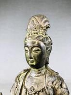 Bronze statue of Manjusri Bodhisattva  riding an elephant, Antiek en Kunst