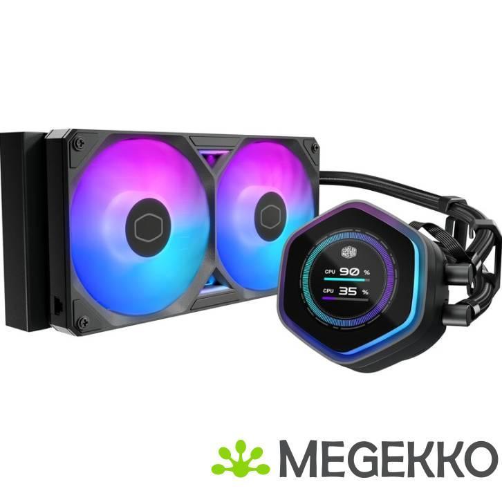 Cooler MasterMasterLiquid Atmos II LCD 240 - Zwart, Computers en Software, Overige Computers en Software, Nieuw, Verzenden