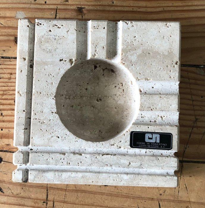 Cerri Nestore - Asbak - travertin, Maison & Meubles, Maison & Meubles | Autre