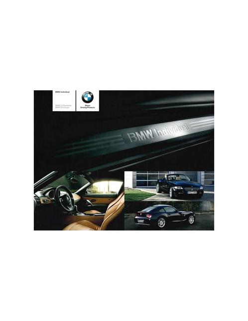 2008 BMW Z4 INDIVIDUAL BROCHURE ENGELS, Boeken, Auto's | Folders en Tijdschriften