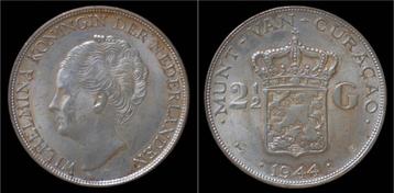 Curaçao Curacao Wilhelmina I 2 1/2 gulden (rijksdaalder)... beschikbaar voor biedingen