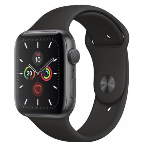 Apple Watch Series 5 44mm | Zwart Aluminium Sportband, Handtassen en Accessoires, Overige Accessoires, Zo goed als nieuw, Ophalen of Verzenden
