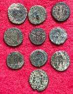 Romeinse Rijk Lote de 10 monedas siglo III - IV d.C. (Zonder