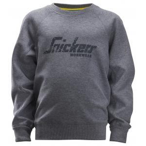 Snickers 7509 kinderen junior logo sweatshirt - 3400 - dark, Bricolage & Construction, Vêtements de sécurité