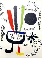 Joan Miro (1893-1983) - Loiseau senvole, Antiquités & Art