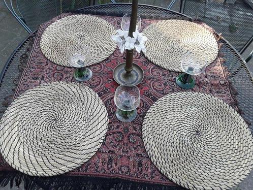 Onderzetter (4) - Rattan - Grote 37,5 cm placemats, Antiek en Kunst, Curiosa en Brocante