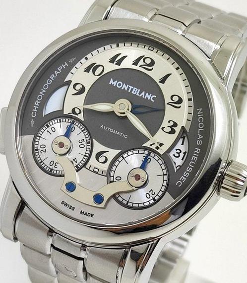 Montblanc - Nicolas Rieussec GMT Mono-Pusher Chronograph -, Handtassen en Accessoires, Horloges | Heren