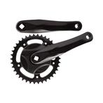 crankstel 38T Zwarte crankset aluminium 170mm, Fietsen en Brommers, Verzenden, Nieuw
