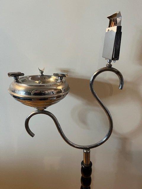 Asbak - Chroom, Bakeliet - Staande asbak, Antiek en Kunst, Curiosa en Brocante