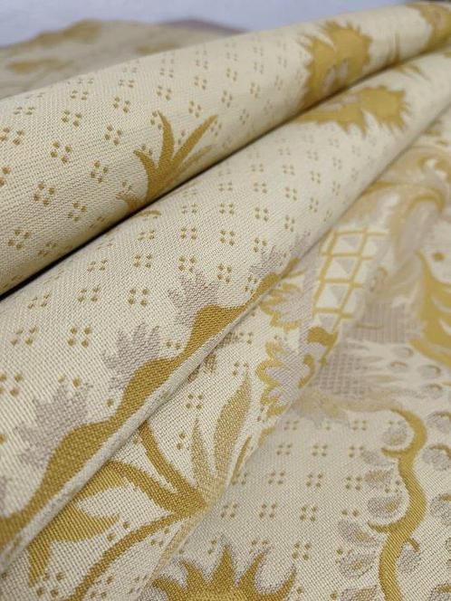 Damasco mesure 5,70x1,40 m - Textile  - 570 cm - 140 cm -, Antiek en Kunst, Antiek | Tapijten, Tafelkleden en Textiel