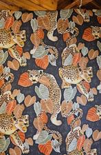 Weefsel prestigieus Oosters met Leopardi in Art Deco -