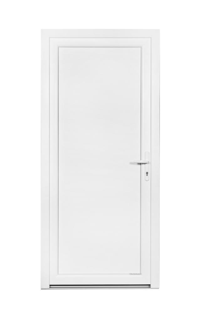 PVC Deur volledig paneel Premium b98xh215 cm wit R, Doe-het-zelf en Bouw, Deuren en Vliegenramen, Nieuw, Glas, Kunststof, Metaal